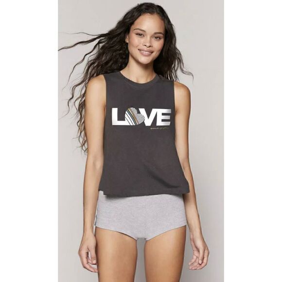 NWT Spiritual Gangster Love Crop Tank - Picture 1 of 11
